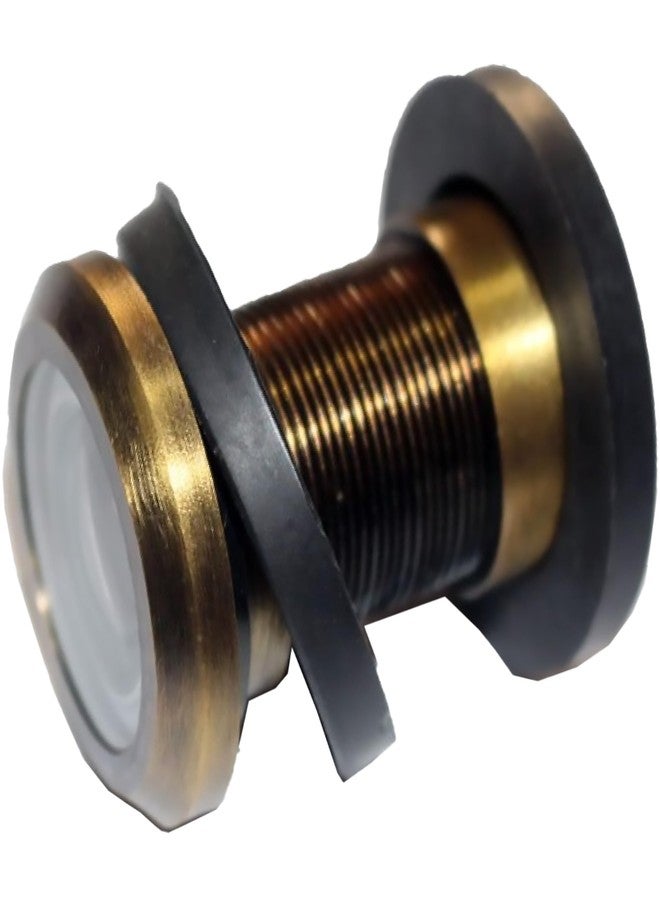 RiseOm Brass Door Peephole (Door Eye) 180 Degree Viewer (Antique) - Image 1